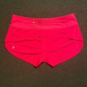 Lululemon Athletica Speed Up Shorts Red Size 4